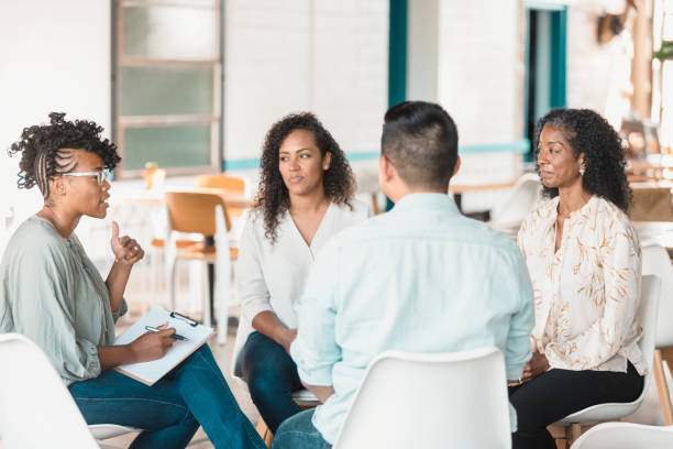 istock Mental health professional gives advice 1279859855
