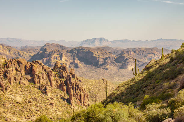 istock Sunset over the Superstition Mountains in Apache Junction, Arizona, USA 1279861166
