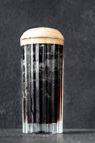 istock Glass of black velvet cocktail 1279865430