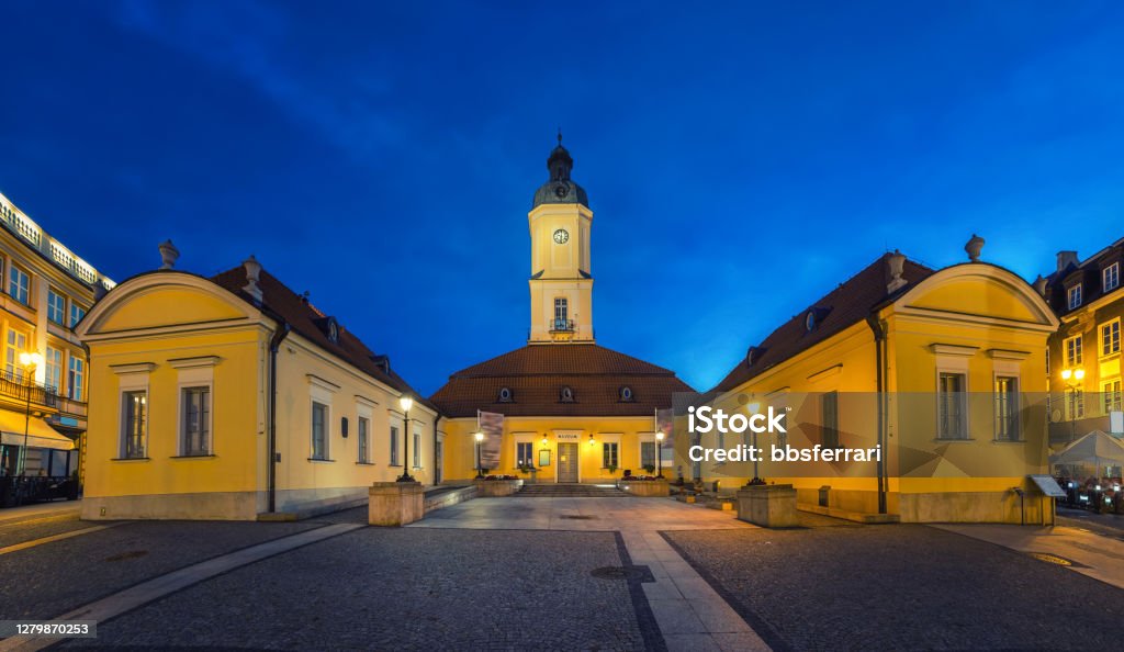 Historic Town Hall in Bialystok, Poland Bialystok, Poland. HDR image of historic Town Hall at dusk Architecture Stock Photo