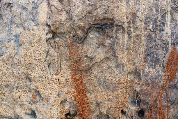 istock Close up view at a granite and stone wall texture in a high resolution. 1279878247