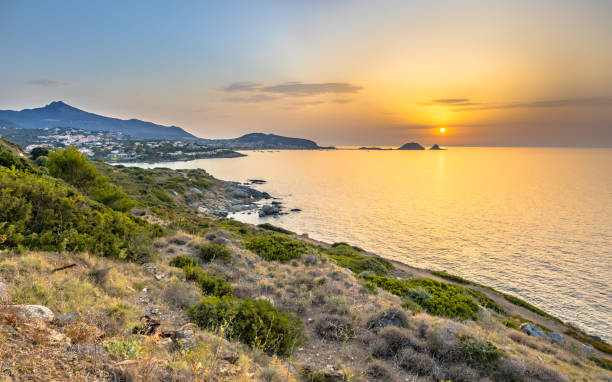 istock Golden sunset over Ile Rousse 1279879923