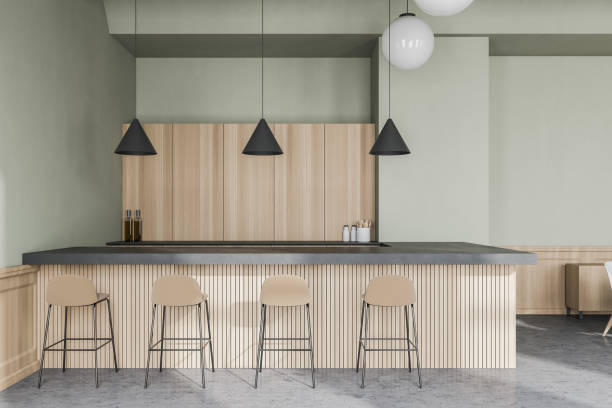 istock White and wooden bar interior 1279882035