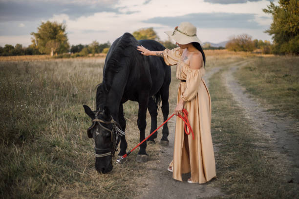 Woman with horse
