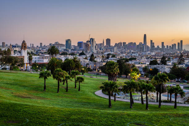 istock Mission Dolores Park at Dawn 1279891742