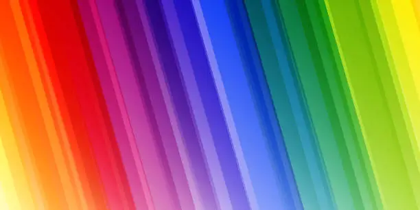 Vector illustration of Bright abstract rainbow background