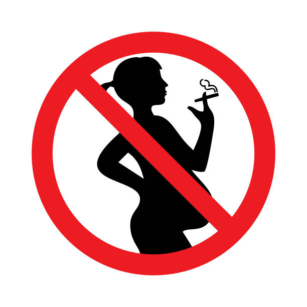 istock No smoking for pregnant woman 1279895512