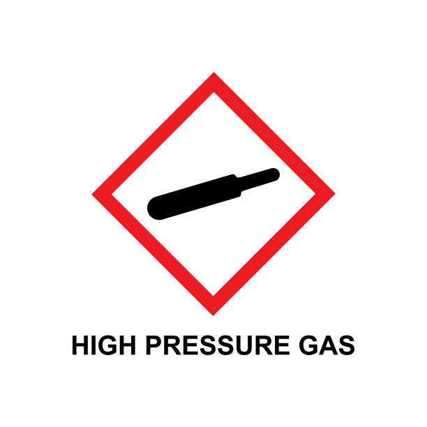 иллюстрация сжатый знак газа - fire flame risk backgrounds stock illustrations