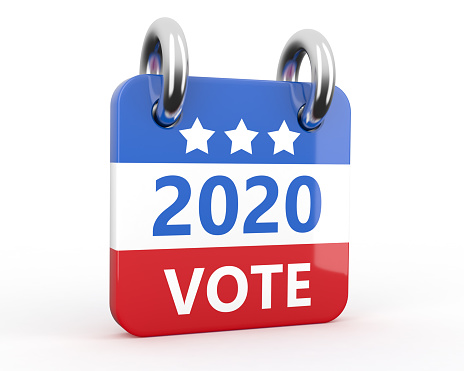 Calendar Icon with 2020 Vote Design