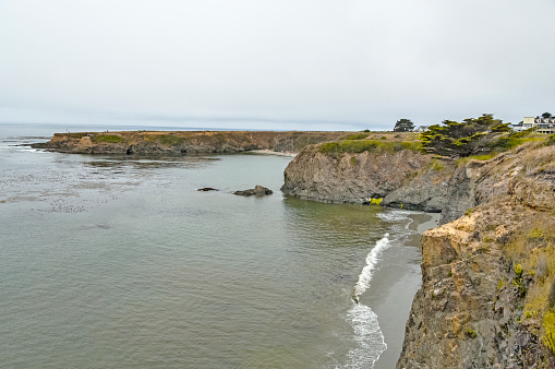 Very popular area on the west coast of California is the Pacific Ocean shoreline especially near the town of Mendocino this quaint community is very pleasing to visit and enjoying the Ocean views.