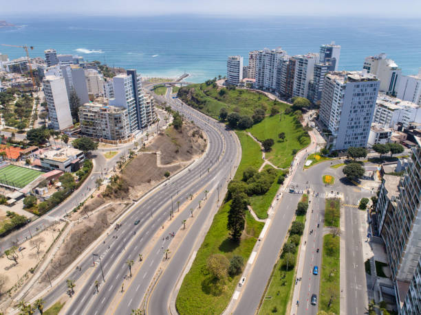 istock Aerial image made with drone of Lima Peru during sundays. 1279914987