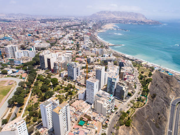 istock Aerial image made with drone of Lima Peru during sundays. 1279914988