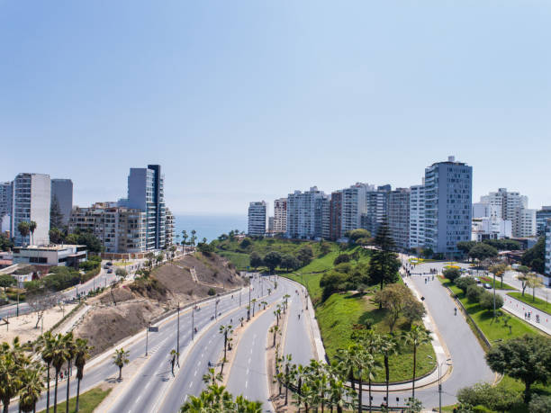 istock Aerial image made with drone of Lima Peru during sundays. 1279916911