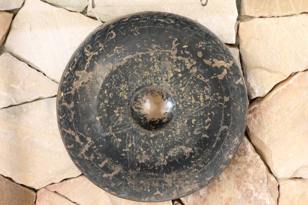 istock Thai traditional antique gong hang on the wall 1279918862