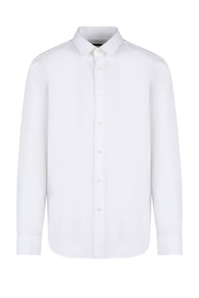 istock White classic and business shirt with button 1279925773