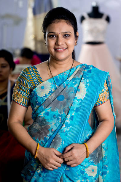 istock Female inspector at textile factory 1279927555