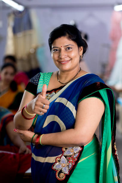 istock Confidence woman inspector giving thumbs up 1279927595