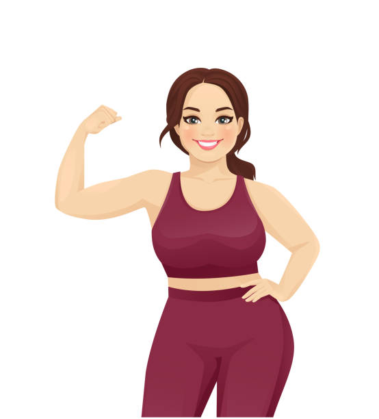Strong Sport Woman Stock Illustration - Download Image Now - Arm, Women,  Strength - iStock