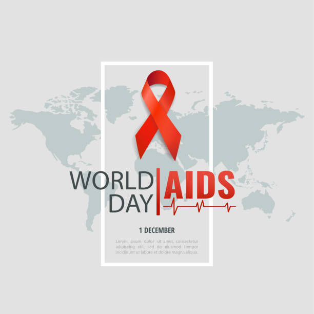 światowy dzień walki z aids. - world aids day stock illustrations