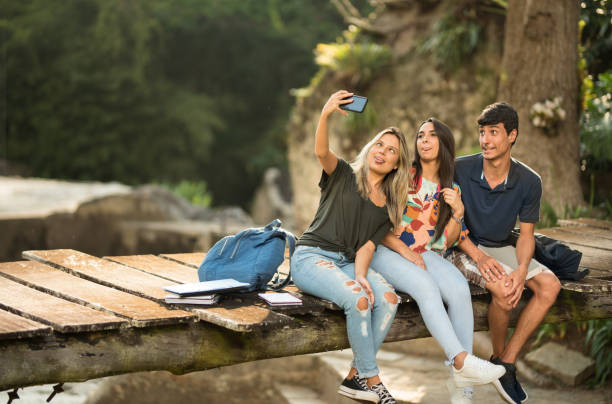 istock Creating funny memories with friends at college 1279938320