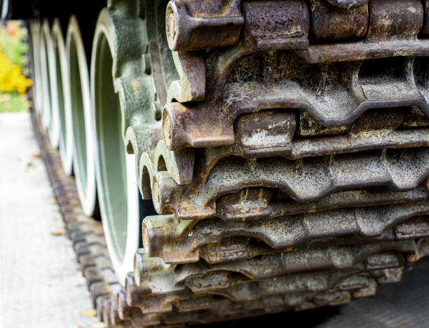 istock Fragment of the track tracks close up 1279939280