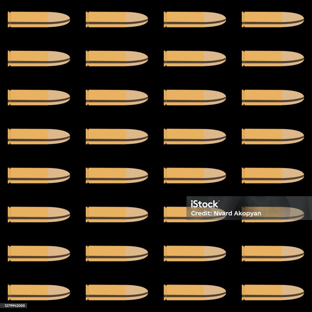 Bullets Seamless Pattern Vector Illustration Stock Illustration ...