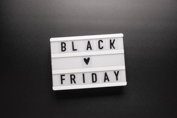 istock Black friday sale word on lightbox on black background 1279945327