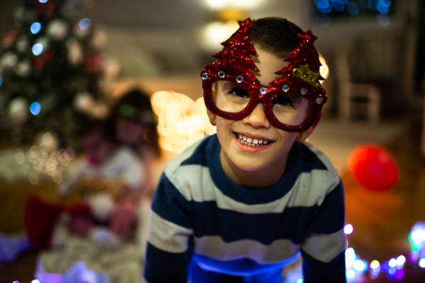 istock Happy boy on Christmas Eve 1279949233