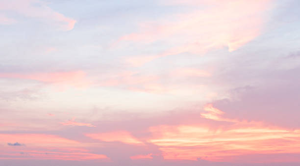 istock Dramatic colorful sky with afterglow and illuminated clouds 1279950795