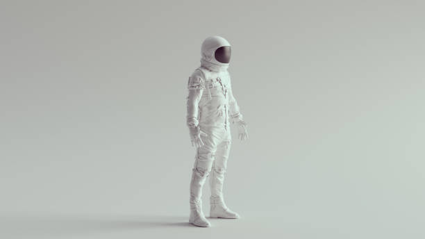 istock White Navy Astronaut with Black Visor Quarter View 1279950965
