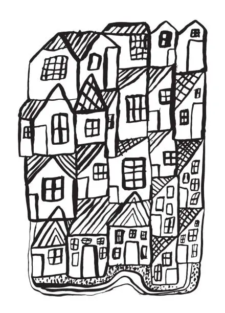 Vector illustration of Houses