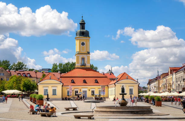 Bialystok, Poland. Rynek Kosciuszki main square