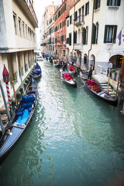 istock Famous gondolas in Venice canal Italy 1279956978