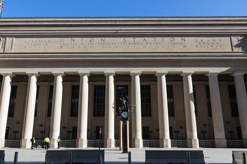 New York City, USA - August 22, 2022: Columbia University Libraries at Morningside Heights campus in Manhattan, New York City, USA.