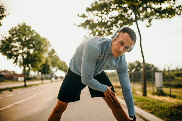 istock Young man doing outdoor sports 1279958196
