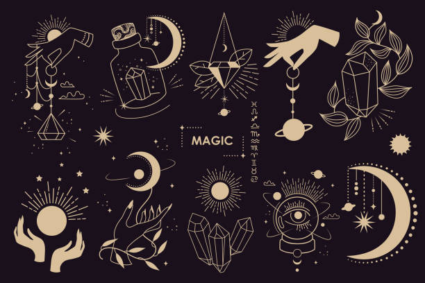 47,000+ Symbols For Astrological Signs Drawing Stock Photos, Pictures ...