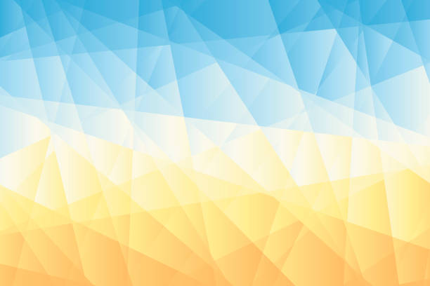 Abstract Geometric Background Polygonal Mosaic With Orange Gradient Stock  Illustration - Download Image Now - iStock