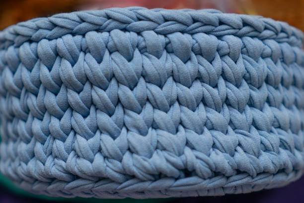 istock Close-up view of basket knit pattern. 1279972131