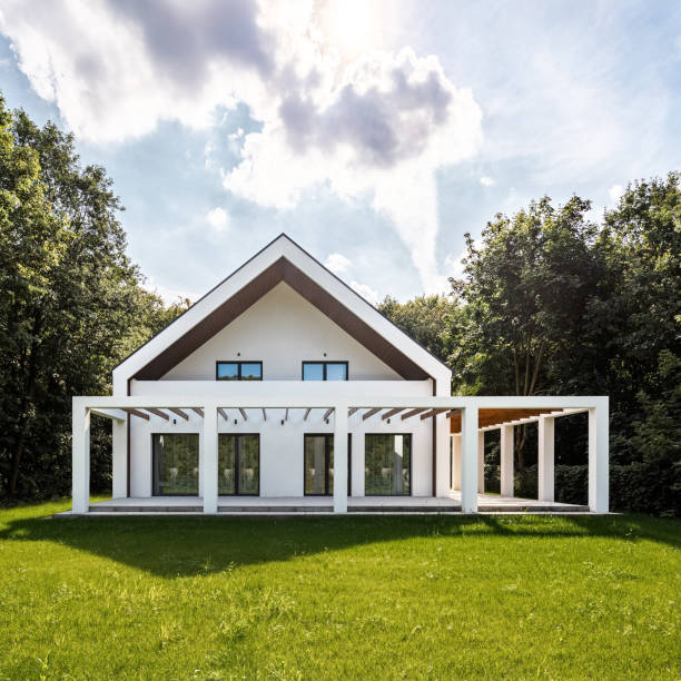istock Modern house with new veranda 1279973662