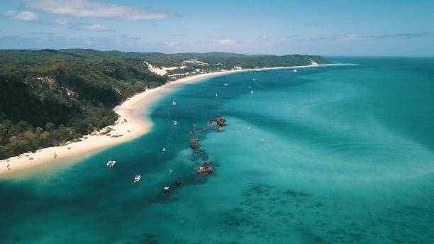Moreton Island drone footage