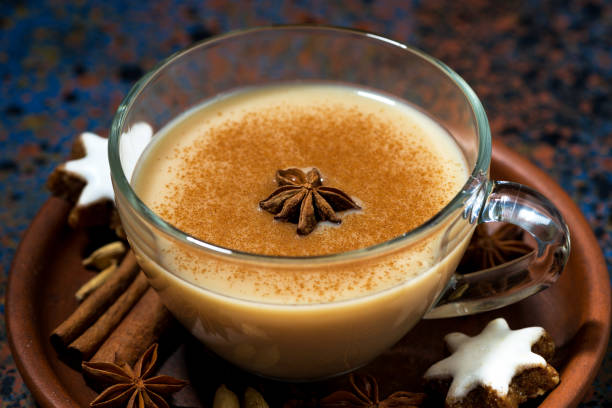 istock winter spicy masala tea in a glass cup 1279979486