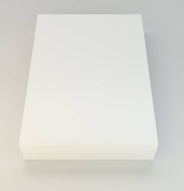 istock Realistic White Package Box. For Software, electronic device and other products. 3d illustration 1279991351