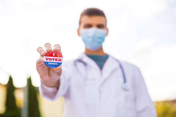 istock Doctor voting on election day 1279991505
