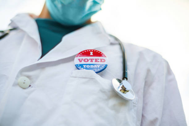 istock Doctor voting on election day 1279991510