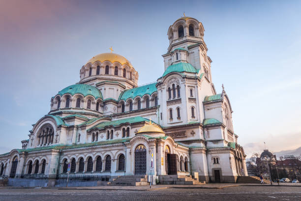 istock St. Alexander Nevsky Cathedral at sunset – Sofia, Bulgaria 1279995284