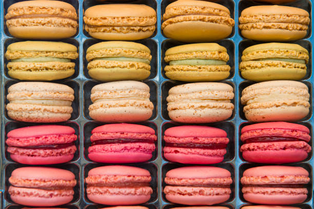istock Box with different colors of Macaroon 1279995652