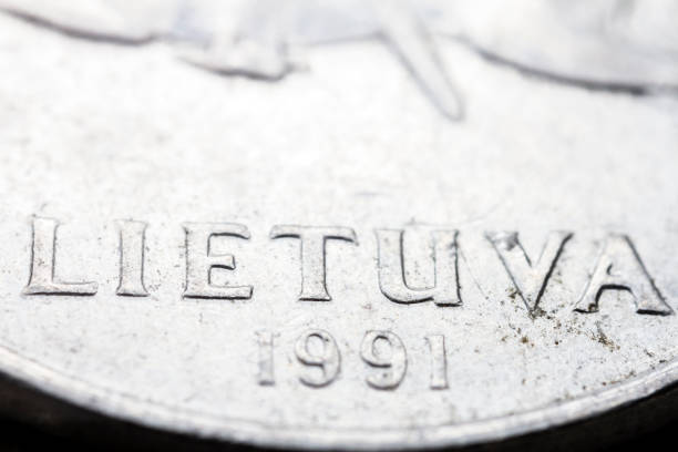 istock Obsolete Lithuanian 5 cent coin macro detail 1279995902