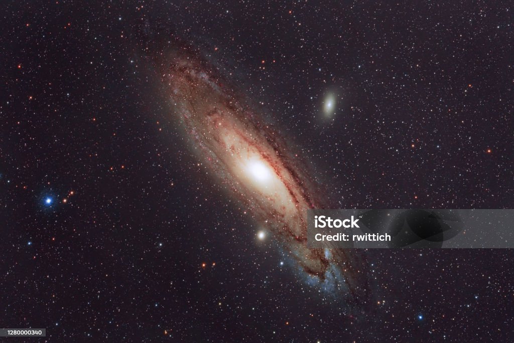 Andromeda Galaxy M31 Astrology Stock Photo