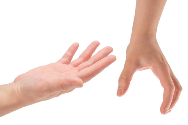 istock Male hand isolated on white. 1280006912