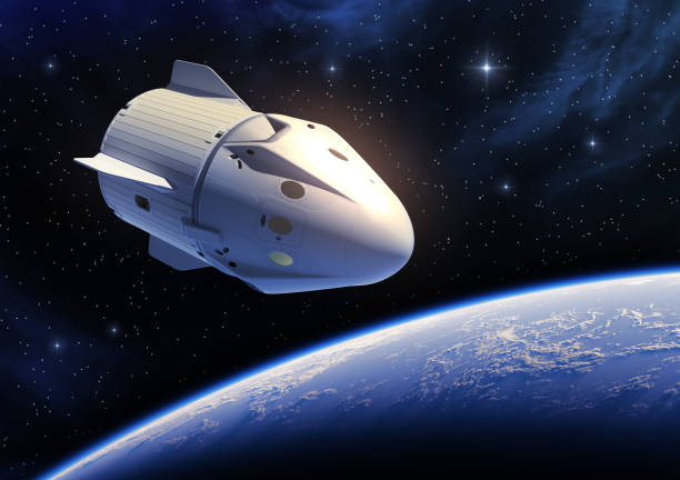 istock New Commercial Spacecraft Orbiting Blue Planet Earth 1280013713